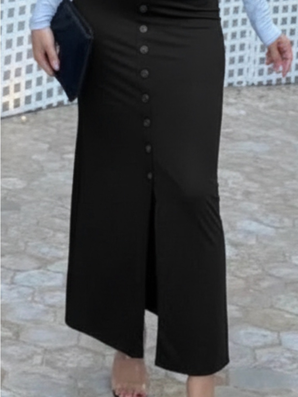 Vintage TRADITION Black Midi Skirt 🔥 - Size Small, Like New - Picture 2 of 11